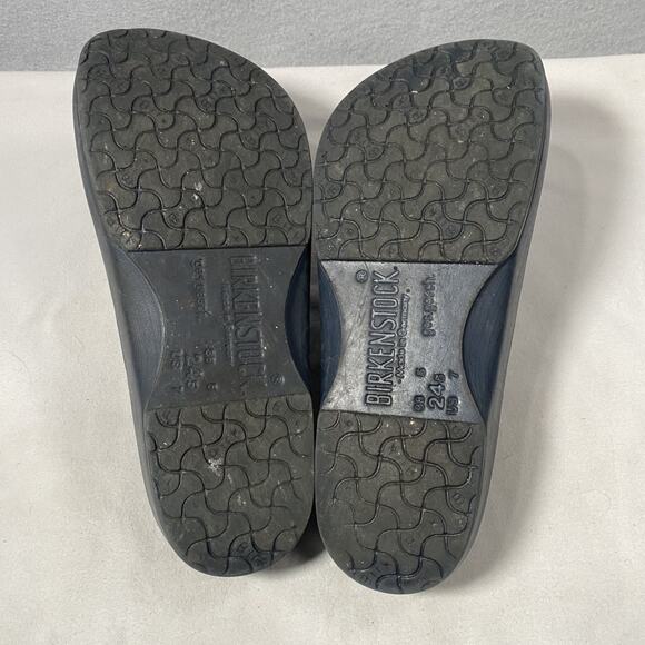 Birkenstock Birkis Garden Clogs Mules Slip On Blue Rubber Shoes Womens 38 US 7 - Picture 7 of 9